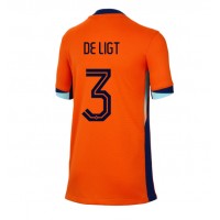 Camisa de time de futebol Holanda Matthijs de Ligt #3 Replicas 1º Equipamento Feminina Europeu 2024 Manga Curta